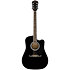 FA-125CE Dreadnought WN Black Fender