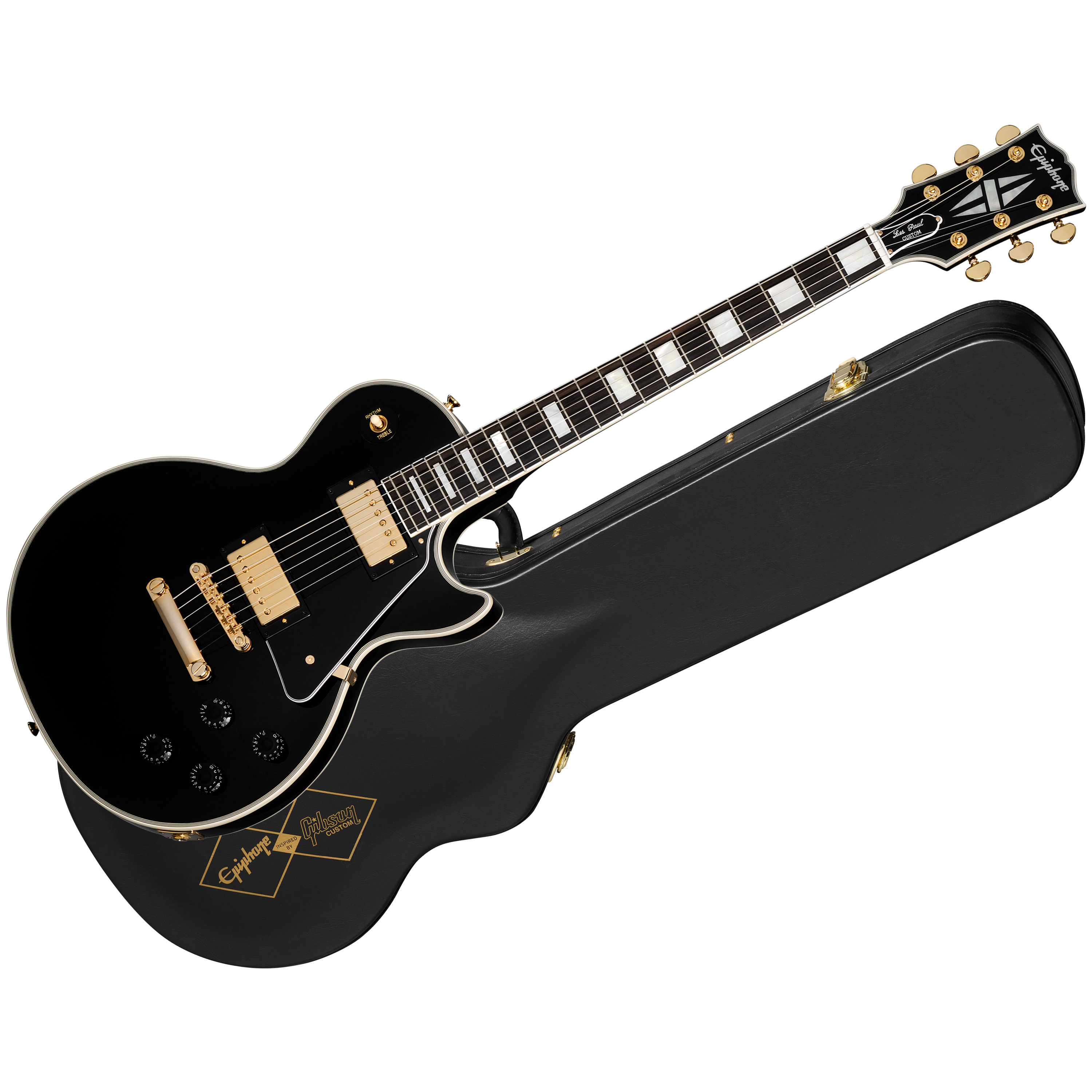 Epiphone Les Paul Custom Ebony Inspired By Gibson Custom - Guitare ...