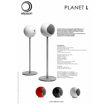 Planet L 2.0 White Elipson