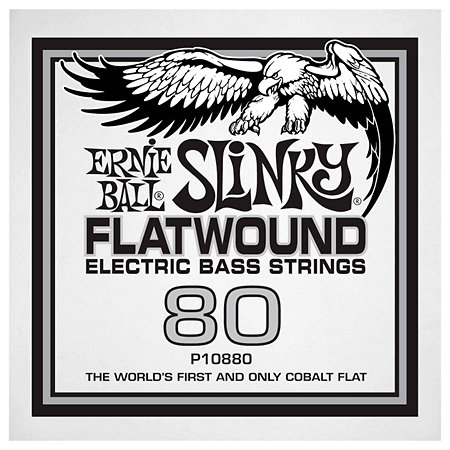 Ernie Ball 10880 Slinky Flatwound 80