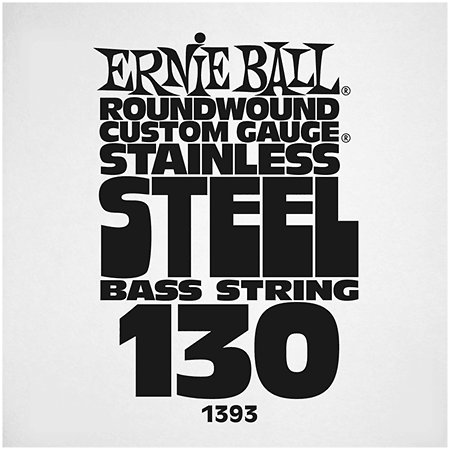 Ernie Ball 1393 Slinky Stainless Steel Bass String 130