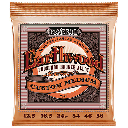 2143 Earthwood Phosphore Bronze Custom Medium 12,5-56 Ernie Ball