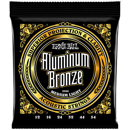 2566 Aluminium Bronze Medium Light 12-54 Ernie Ball