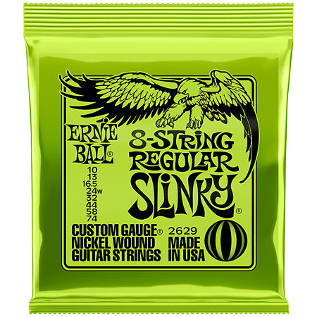 Ernie Ball 2629 Regular Slinky 8 cordes 10-74