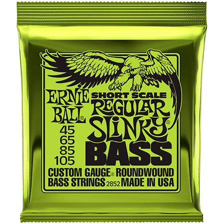 Ernie Ball 2852 Slinky Nickel Wound Regular Slinky Short Scale 45-105