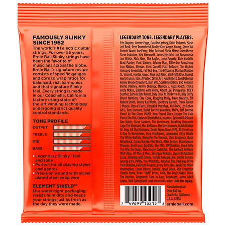 3215 Skinny Top Heavy Bottom 10-52 Pack de 3 Ernie Ball