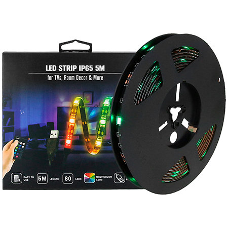 LED Strip IP65 5M Ruban Lumineux RGB Power Lighting