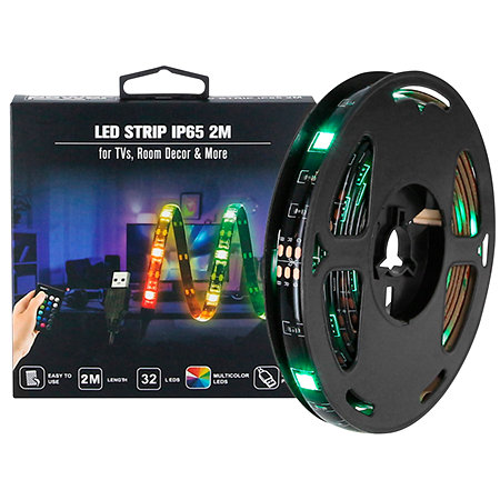 LED Strip IP65 2M Ruban Lumineux RGB Power Lighting