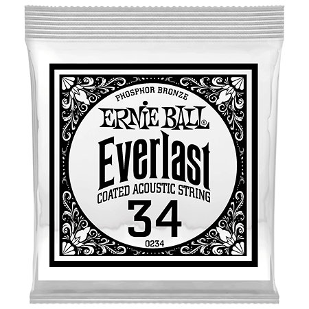 Ernie Ball 10234 Everlast Coated Phophore Bronze 34