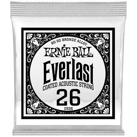 Ernie Ball 10326 Everlast Coated 80/20 Bronze 26