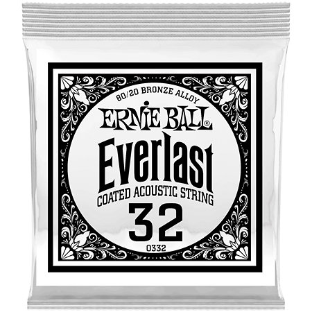 Ernie Ball 10332 Everlast Coated 80/20 Bronze 32