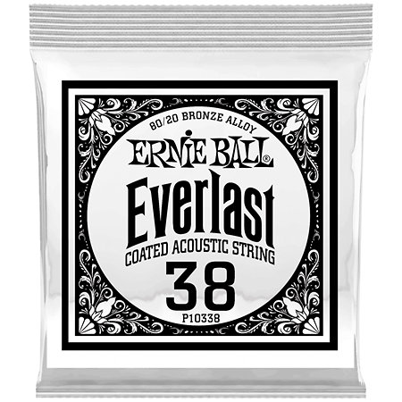 10338 Everlast Coated 80/20 Bronze 38 Ernie Ball