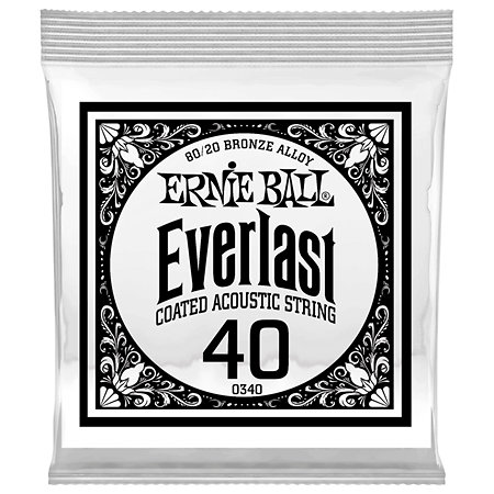 Ernie Ball 10340 Everlast Coated 80/20 Bronze 40