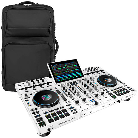 Denon DJ Prime 4+ White Limited Edition + Sac à Dos