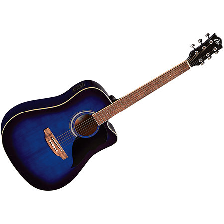 EKO Ranger 6 Cutaway EQ Blue Sunburst