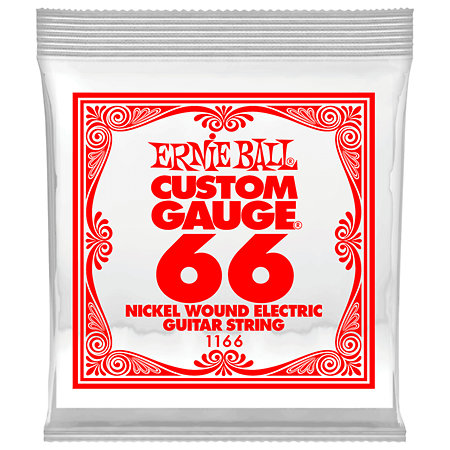 1166 Slinky Nickel Wound 66 Ernie Ball