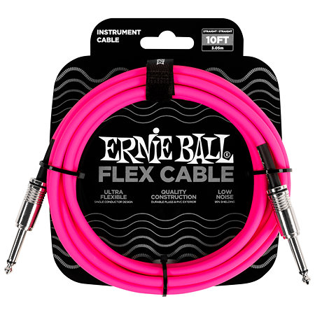 Ernie Ball 6413 Câble Flex 3m Rose