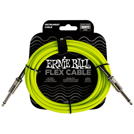 Ernie Ball 6414 Câble Flex 3m Vert