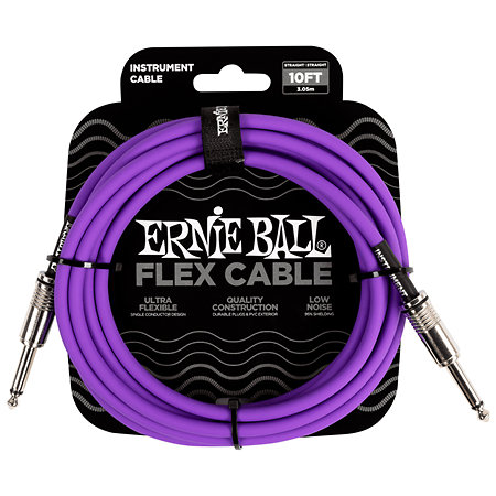 6415 Câble Flex 3m Violet Ernie Ball