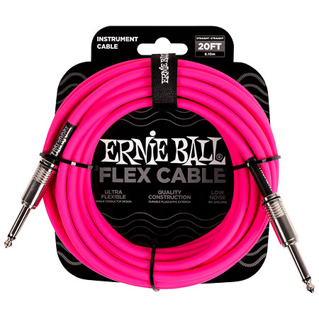 Ernie Ball 6418 Câble Flex 6m Rose