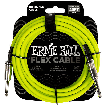 Ernie Ball 6419 Câble Flex 6m Vert