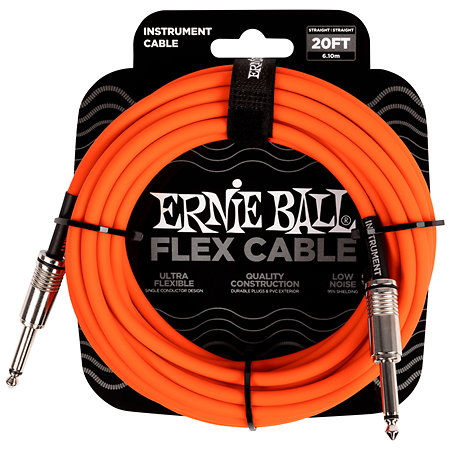 Ernie Ball 6421 Câble Flex 6m Orange