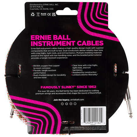 Ernie Ball 6430 Jack Mono Emerald Argyle 5.5m