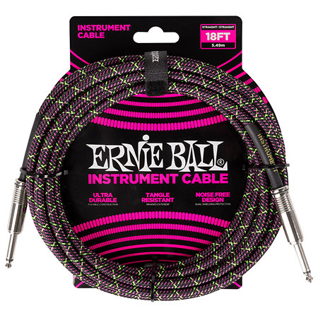 Ernie Ball 6431 Jack Mono Purple Python 5.5m