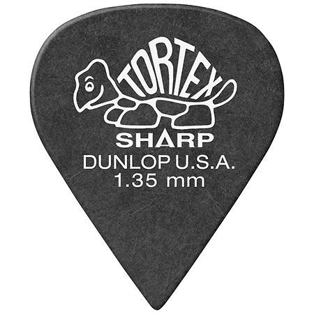 Dunlop 412P135 Tortex Sharp 1,35mm Sachet de 12