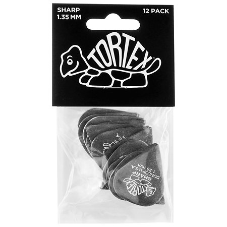 412P135 Tortex Sharp 1,35mm Sachet de 12 Dunlop