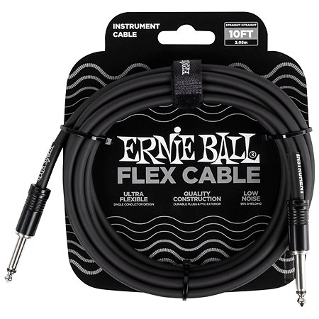 Ernie Ball 6434 Câble Flex 3m Noir