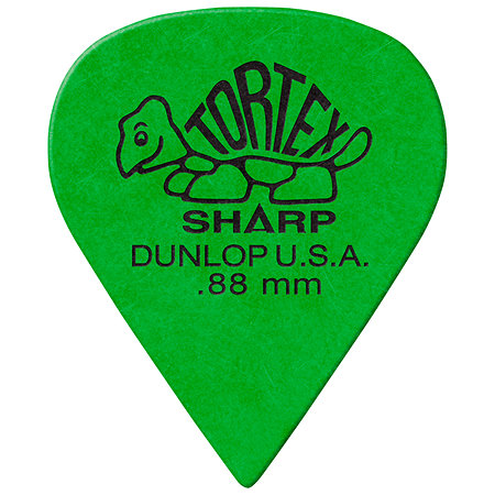 Dunlop 412P88 Tortex Sharp 0,88mm Sachet de 12