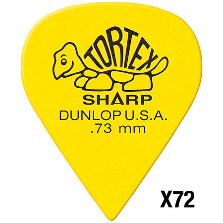 Dunlop 412R73 Tortex Sharp 0,73mm Sachet de 72