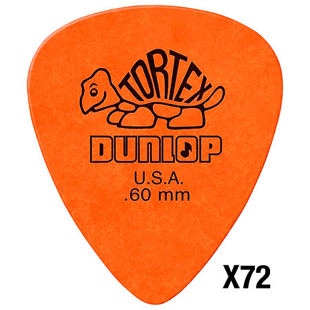 Dunlop 413R60 Tortex Teardrop 0.60 mm Sachet de 72