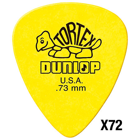 413R73 Tortex Teardrop 0.73 mm Sachet de 72 Dunlop