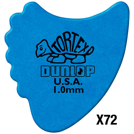 Dunlop 414R100 Tortex Fin 1,00 mm Sachet de 72