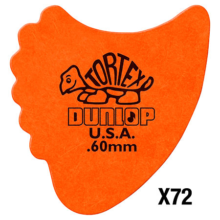 414R60 Tortex Fin 0,60mm Sachet de 72 Dunlop