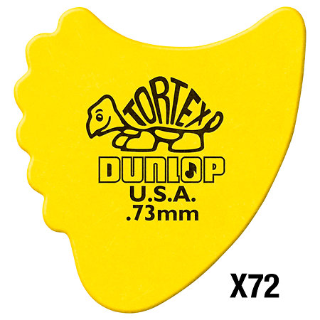 Dunlop 414R73 Tortex Fin 0,73mm Sachet de 72