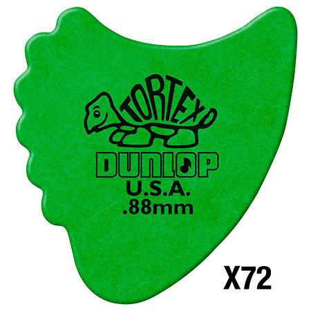 Dunlop 414R88 Tortex Fin 0,88mm Sachet de 72