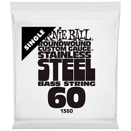 1360 Slinky Stainless Steel Bass String 60 Ernie Ball