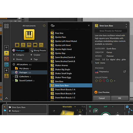 Bitwig Bitwig Studio Essentials upgrade 8 Track (licence)