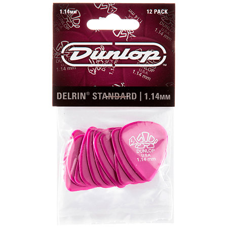 41P114 Delrin 500 1,14 mm Sachet de 12 Dunlop