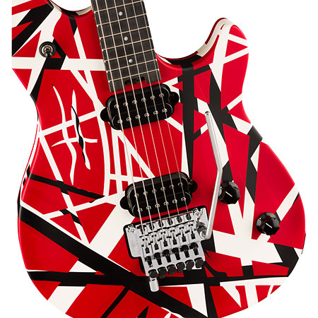 Wolfgang Special Striped Series Red, Black, White + Housse EVH