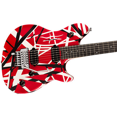 Wolfgang Special Striped Series Red, Black, White + Housse EVH