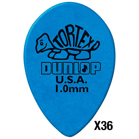 Dunlop 423R10 Dunlop Tortex Small Teardrop 1 mm Sachet de 36