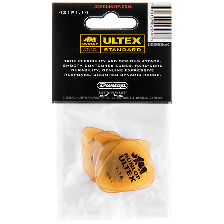 421P114 Ultex Standard 1,14 mm Sachet de 6 Dunlop