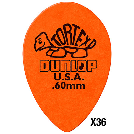 423R60 Tortex Small Teardrop 0,60 mm Sachet de 36 Dunlop