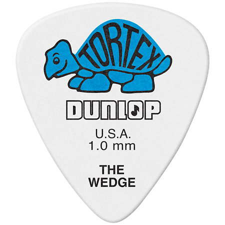 Dunlop 424P100 Tortex Wedge 1,00mm Sachet de 12