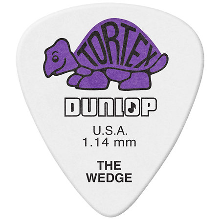 Dunlop 424P114 Tortex Wedge 1,14 mm Sachet de 12