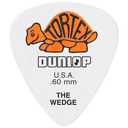 Dunlop 424P60 Tortex Wedge 0,60 mm Sachet de 12